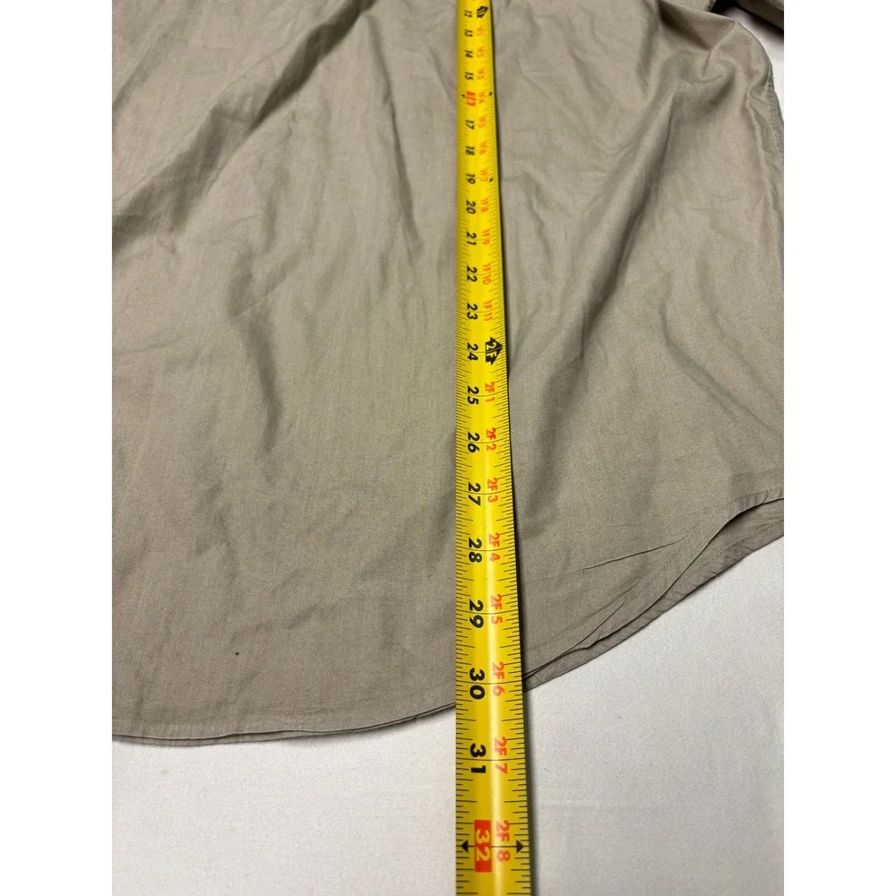VTG 90s Banana Republic Safari Travel Shirt Mens Medium Khaki Cotton SS